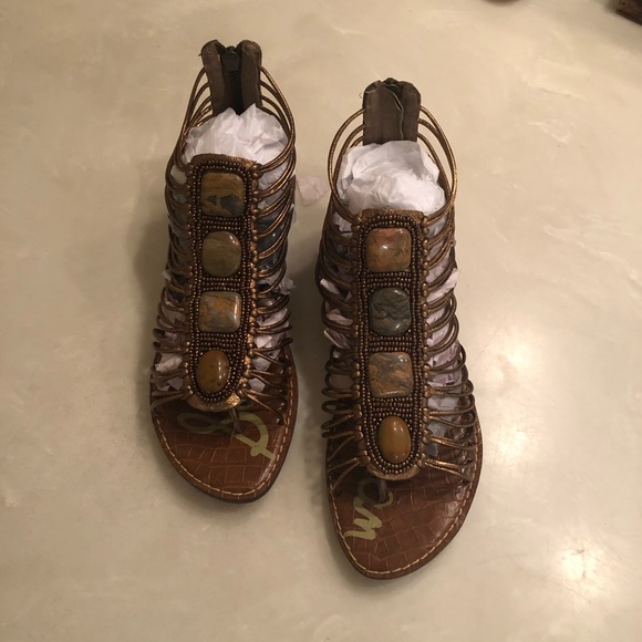 Sam Edelman Sandals with Stones and Beading - Picture 2 of 11